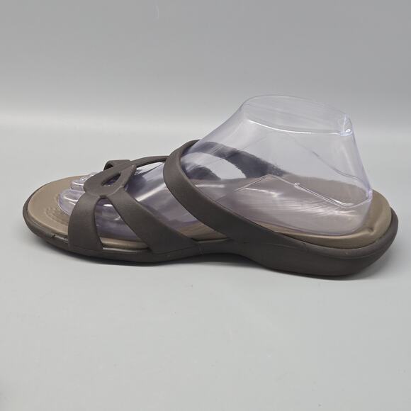Crocs Meleen Twist Sandal Brown/ Taupe Sail Comfort Slip On Women's Size 9 - Picture 8 of 11